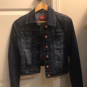 Dark blue jean jacket